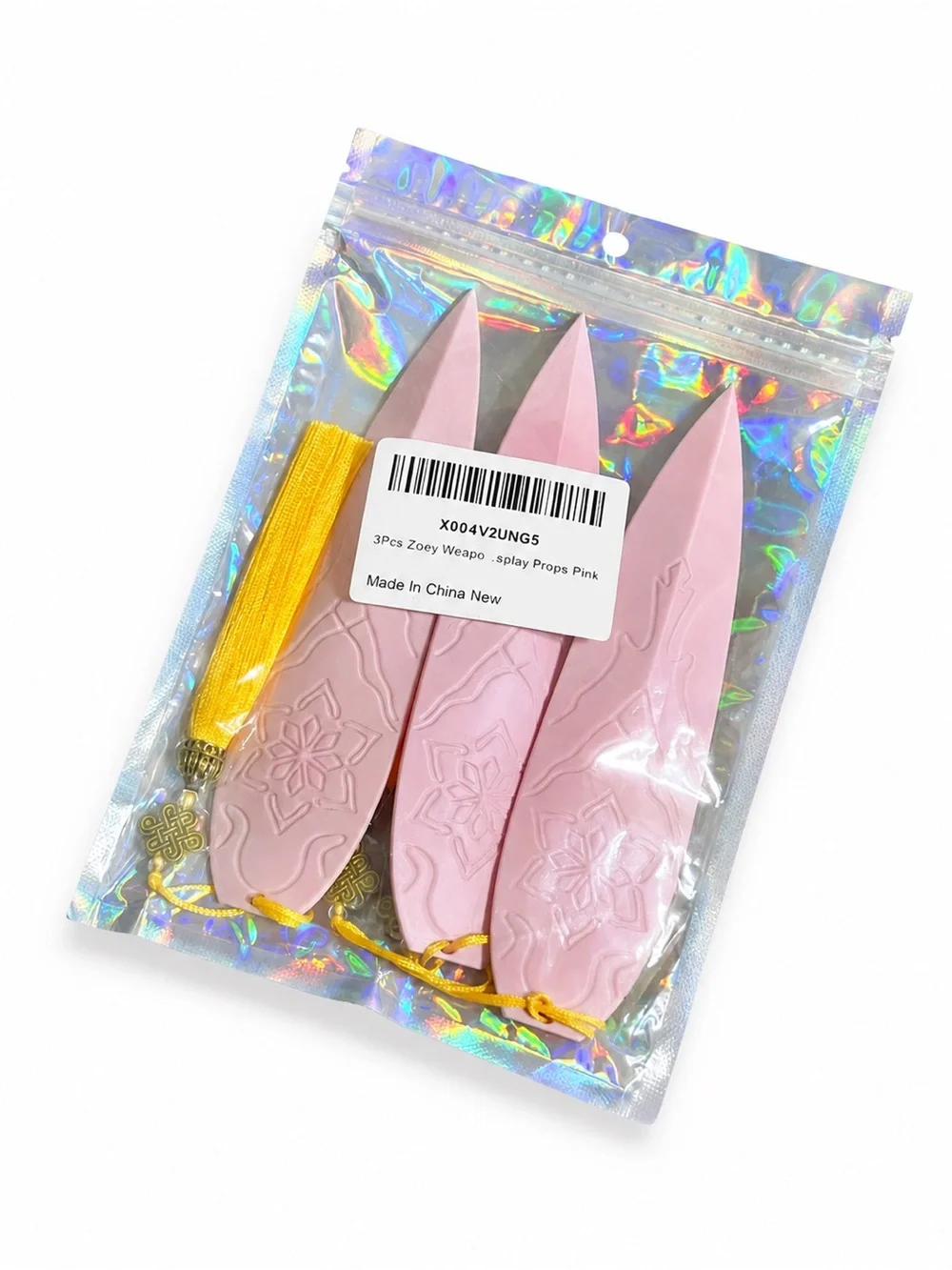 KPop Demon Hunters Zoey Pink Splay Prop Set of 3 Cosplay Accessories Anime